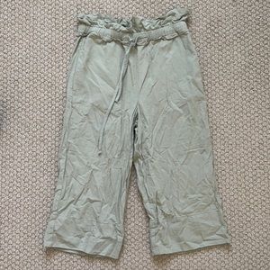 ASOS Light Green Wide Leg Cropped Sz 6 Petite